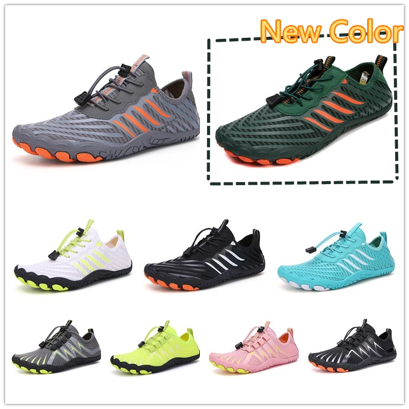 Unisex Quick Dry Water Shoes Men Women Colorful Beach Swimming Surfing Seaside Aqua Shoes Couple Barefoot Upstream Sneakers 2